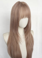 Pinkish Blonde Straight Synthetic Hair Wig NS618