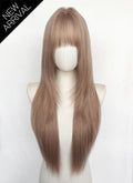 Pinkish Blonde Straight Synthetic Hair Wig NS618