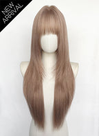 Pinkish Blonde Straight Synthetic Hair Wig NS618