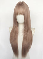 Pinkish Blonde Straight Synthetic Hair Wig NS618