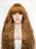 Golden Blonde Curly Synthetic Hair Wig NS622