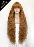 Golden Blonde Curly Synthetic Hair Wig NS622