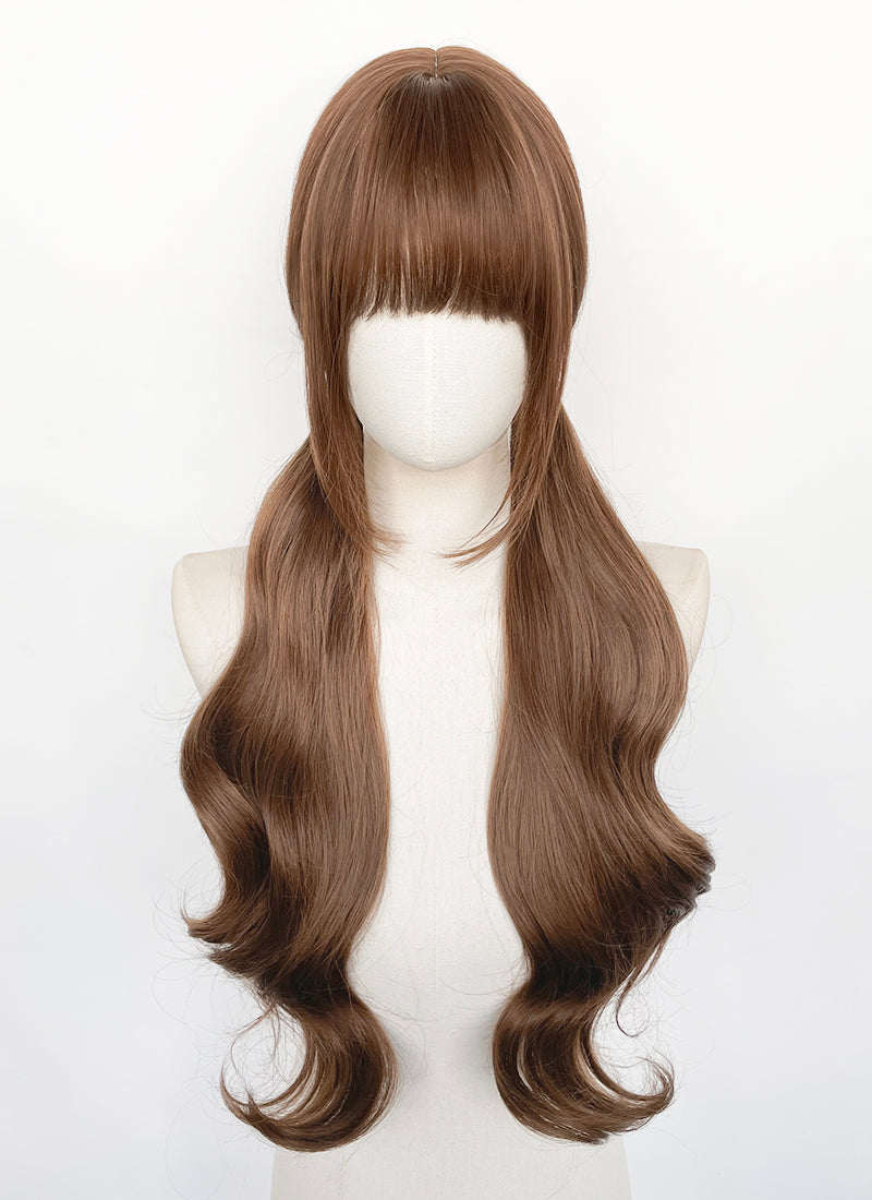 Brown Wavy Synthetic Hair Wig NS623A