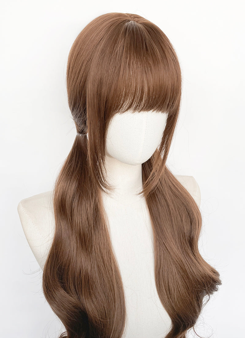 Brown Wavy Synthetic Hair Wig NS623A