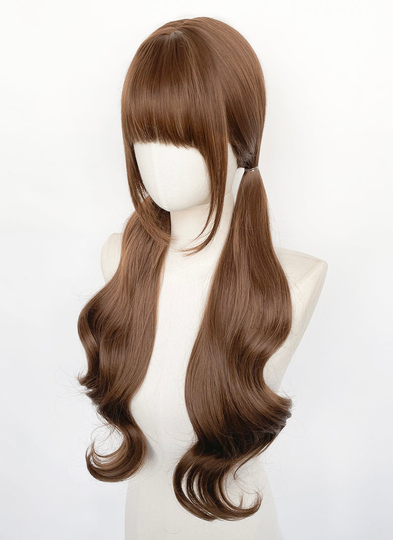 Brown Wavy Synthetic Hair Wig NS623A
