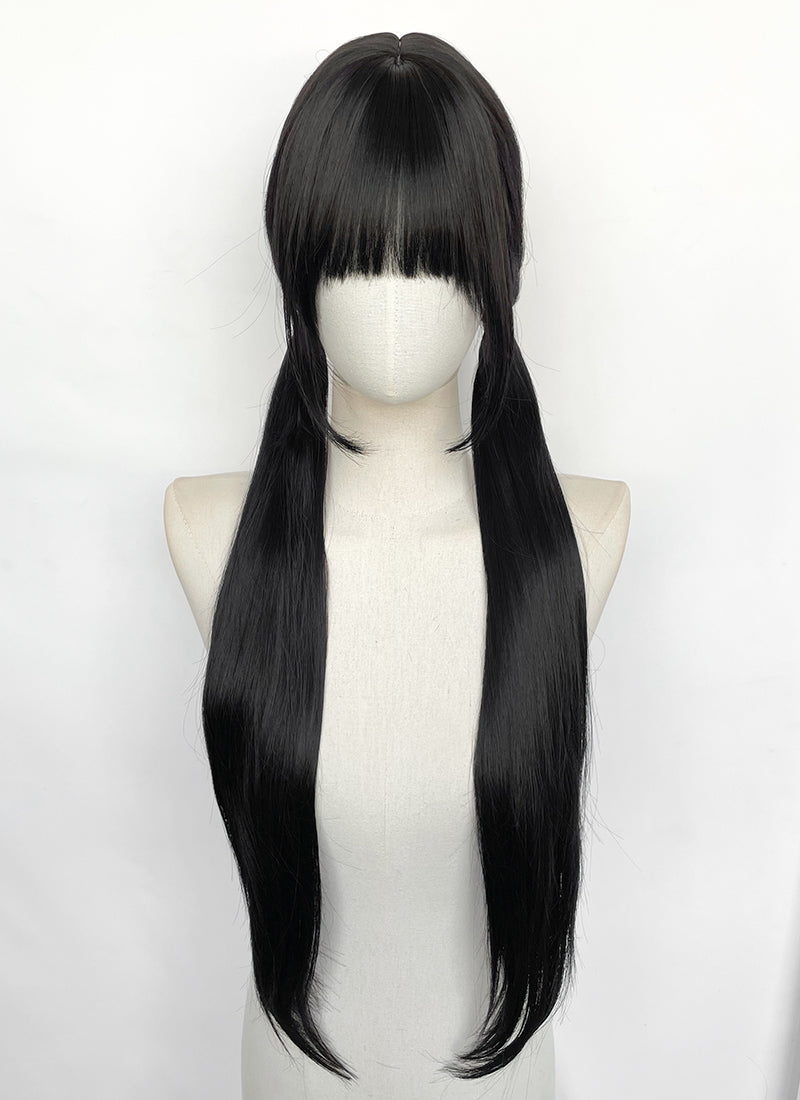 Black Straight Synthetic Hair Wig NS623