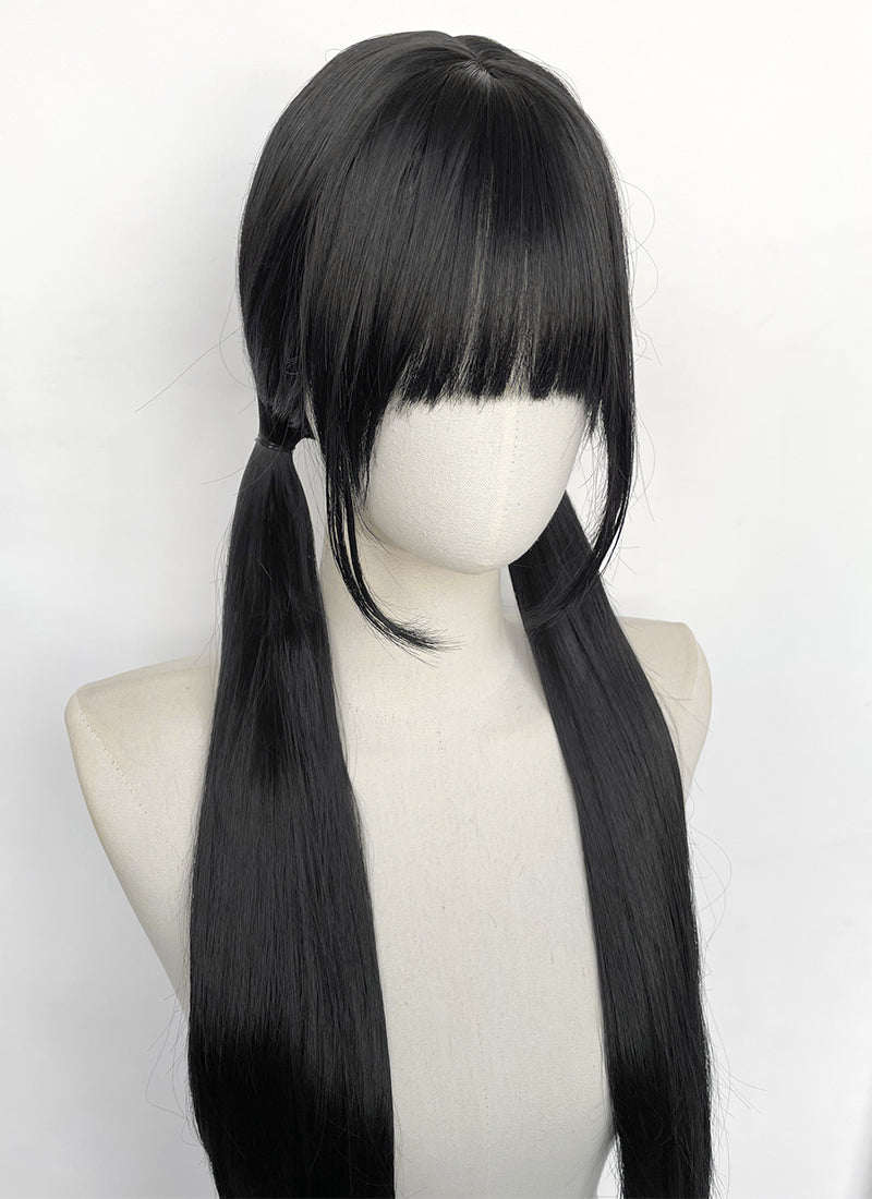 Black Straight Synthetic Hair Wig NS623