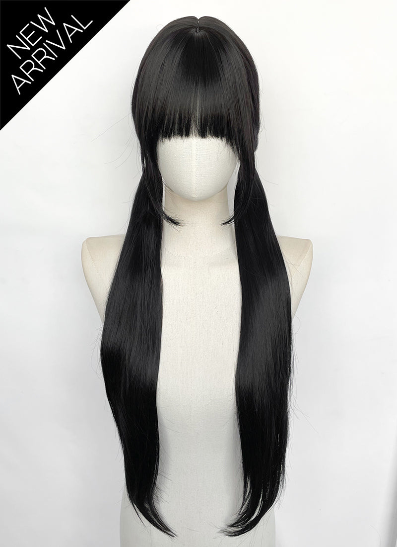 Black Straight Synthetic Hair Wig NS623