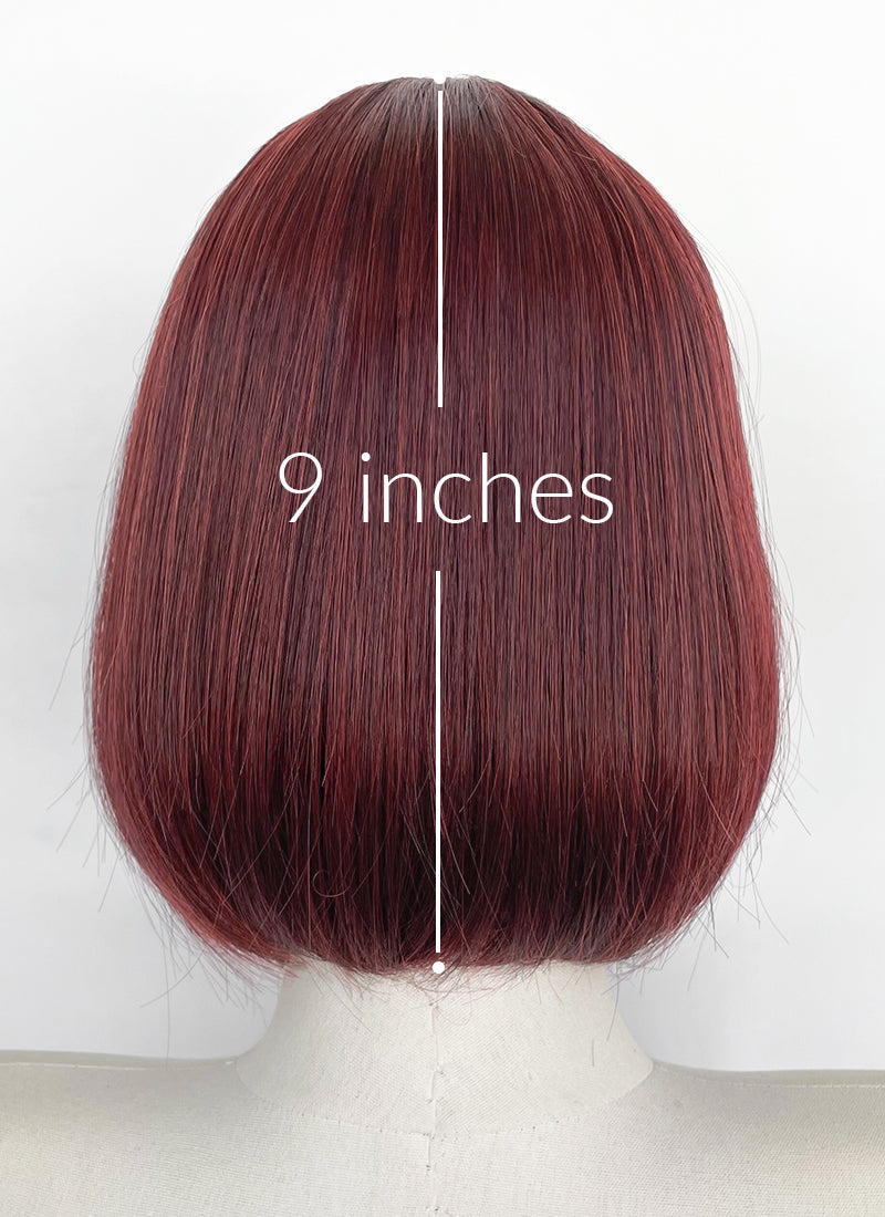 Red Mixed Auburn Straight Bob Synthetic Hair Wig NS626