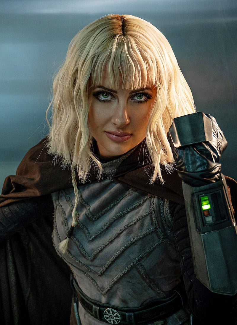 Star Wars Ahsoka Shin Hati Blonde Wavy Synthetic Hair Wig TB1661