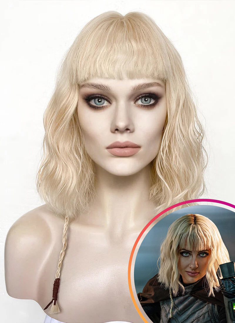 Star Wars Ahsoka Shin Hati Blonde Wavy Synthetic Hair Wig TB1661