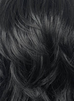 Mouthwashing Anya Black Wavy Synthetic Hair Wig TB1752A