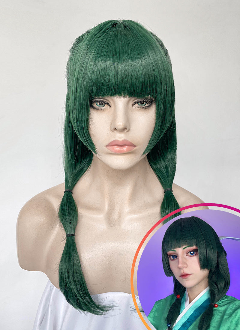 The Apothecary Diaries Maomao Green Braided Synthetic Hair Wig TB1758