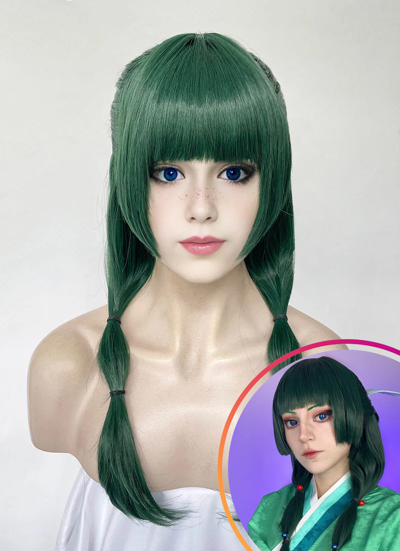 The Apothecary Diaries Maomao Green Braided Synthetic Hair Wig TB1758
