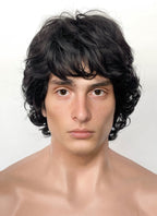 Stranger Things Mike Wheeler Black Curly Synthetic Men's Wig TB1769A