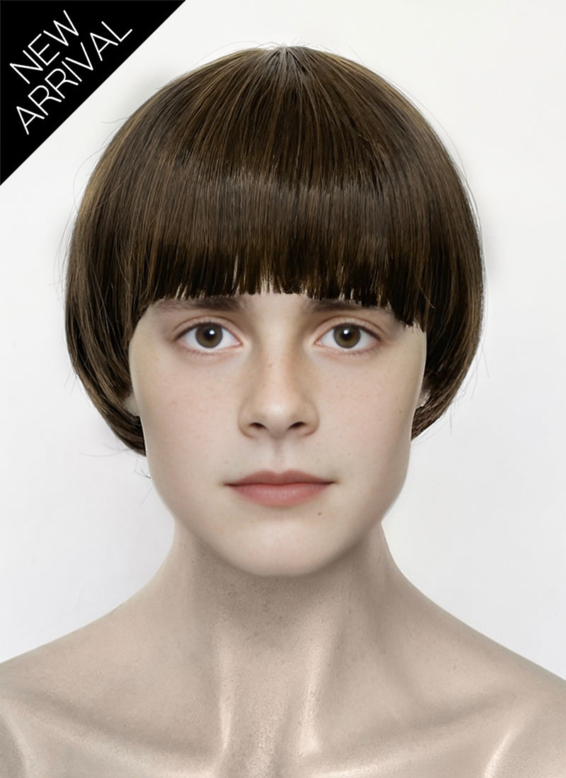 Stranger Things Will Byers Brunette Straight Synthetic Wig TB1770A