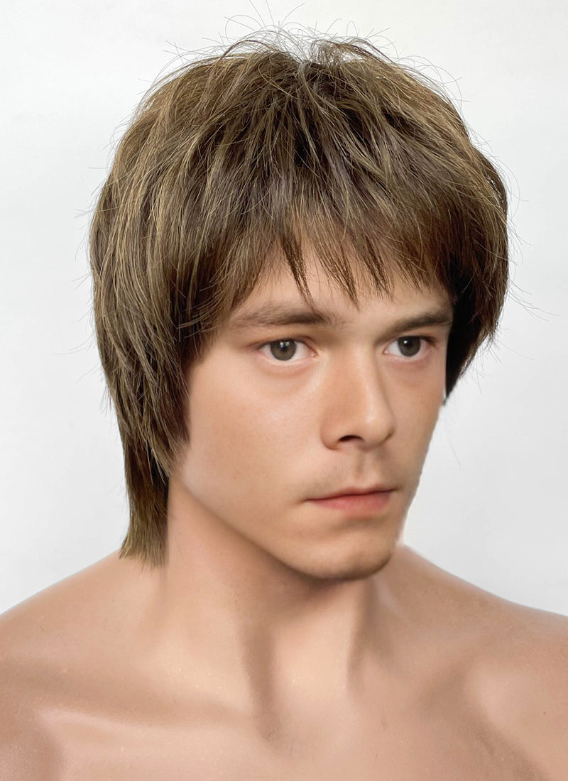 Stranger Things Jonathan Byers Brown Straight Synthetic Men's Wig TB1771A