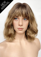 Stranger Things Robin Buckley Blonde With Dark Roots Wavy Synthetic Wig TB1773A