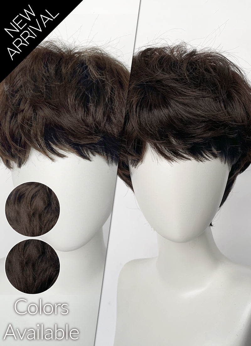 Stranger Things Will Byers Brunette Wavy Synthetic Wig TB1774A