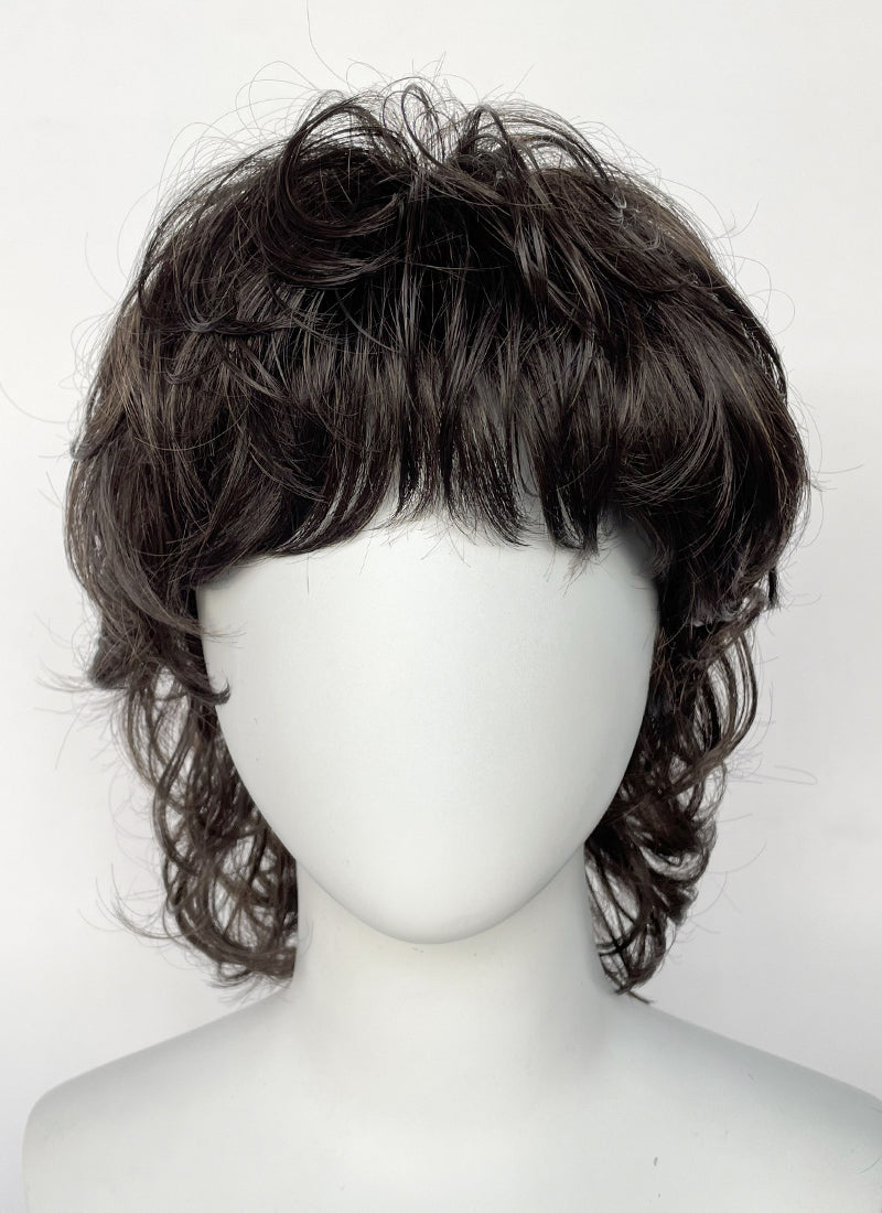 Brunette Shaggy Wavy Synthetic Hair Wig TB1775A