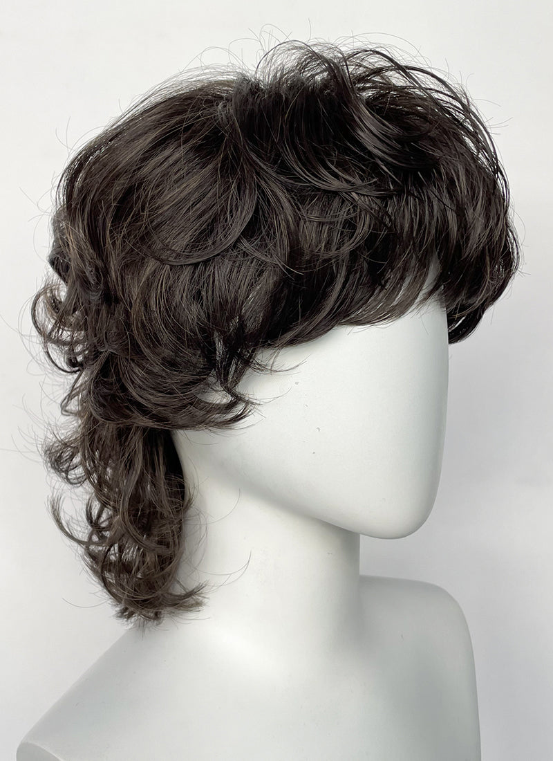 Brunette Shaggy Wavy Synthetic Hair Wig TB1775A