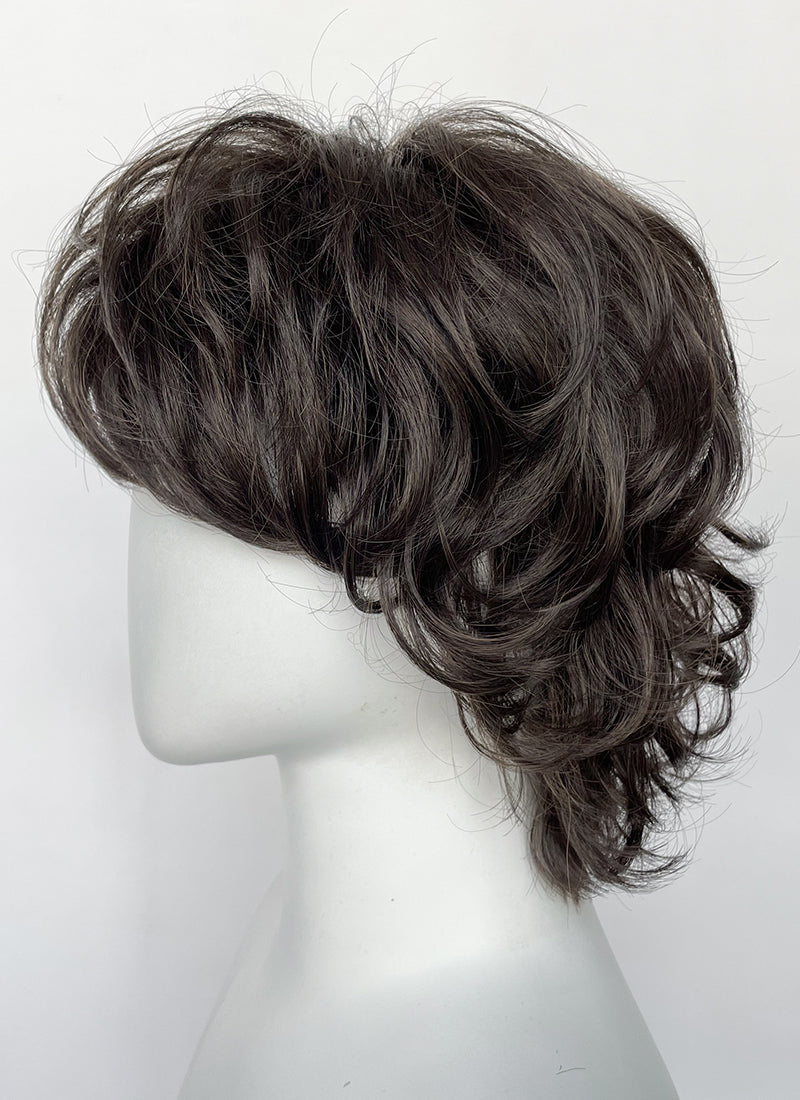 Brunette Shaggy Wavy Synthetic Hair Wig TB1776A