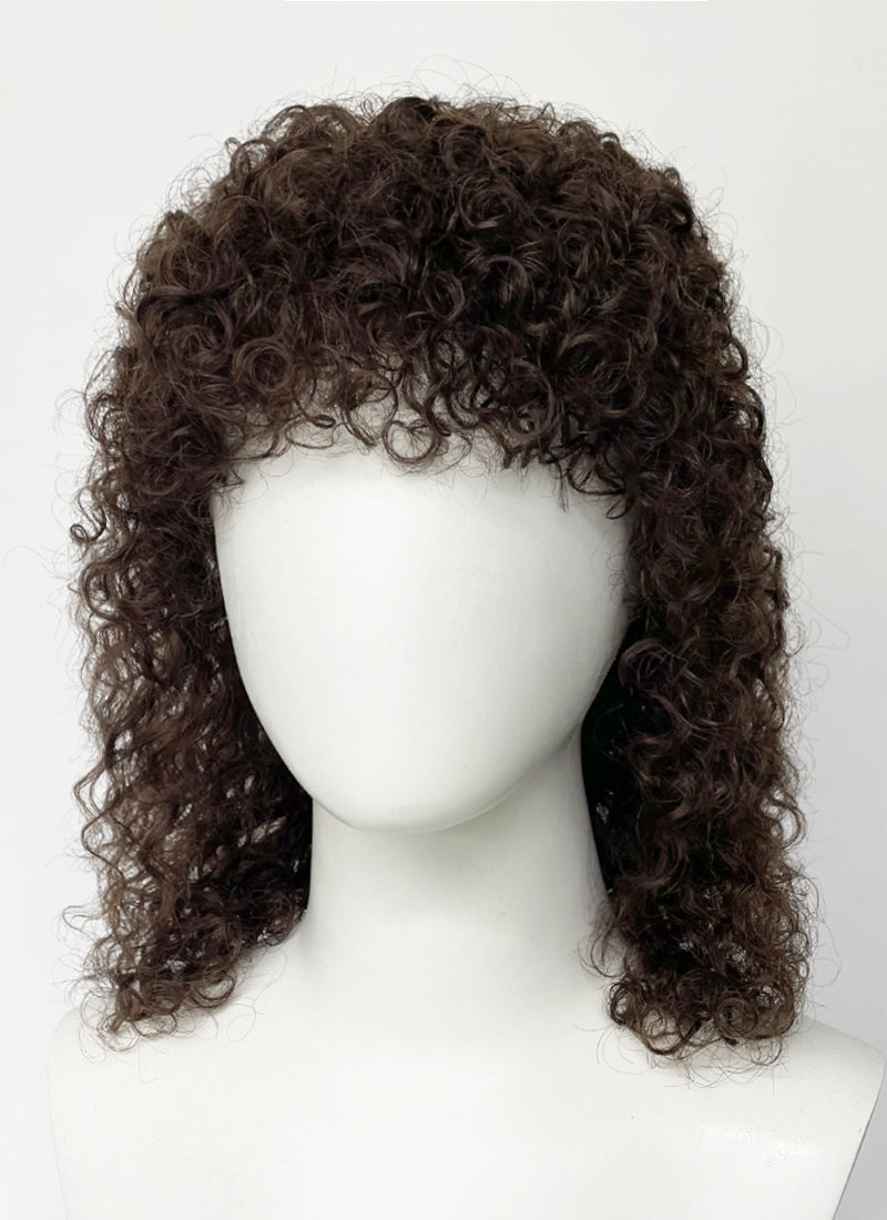 Stranger Things Dustin Henderson Brunette Curly Lace Front Synthetic Wig TBH1772