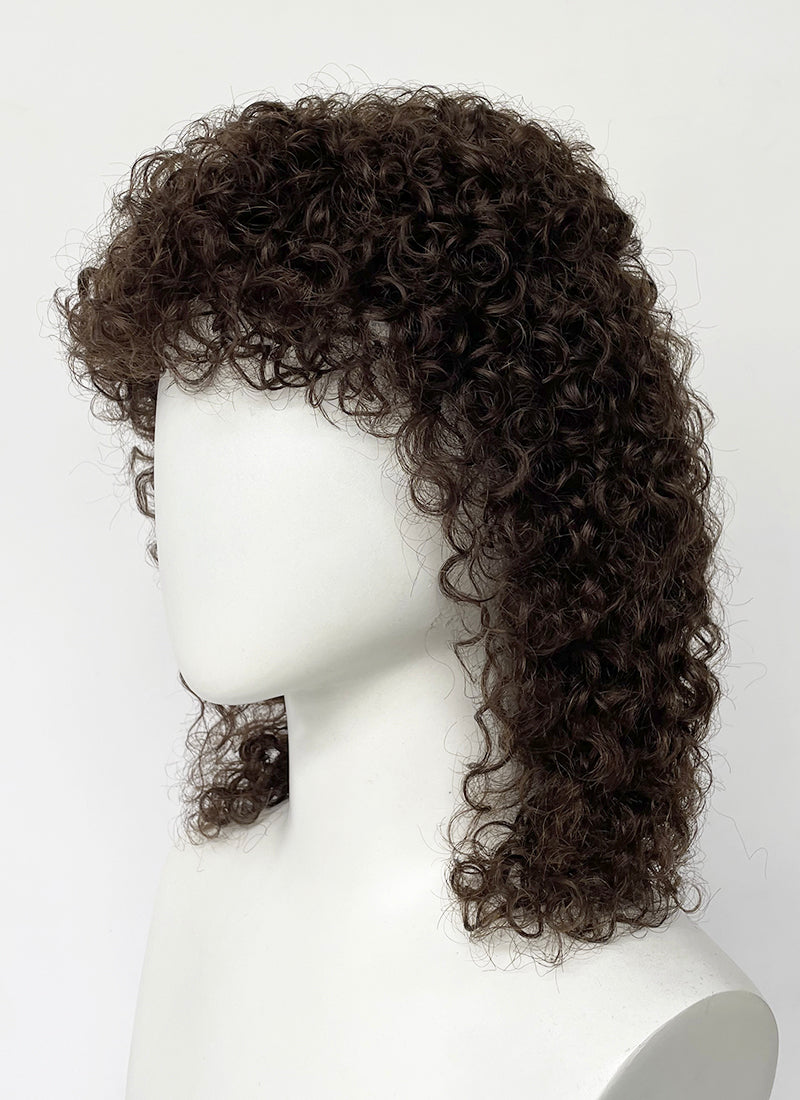 Stranger Things Dustin Henderson Brunette Curly Lace Front Synthetic Wig TBH1772