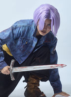 Pastel Purple Straight Lace Front Synthetic Men's Wig LF6099