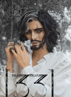 Clair Obscur: Expedition 33 Verso Black Mixed Silver Grey Wavy Lace Front Synthetic Men's Wig LF8067