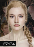 The Last of Us Abby Medium Blonde Braided Lace Front Synthetic Wig LF2174