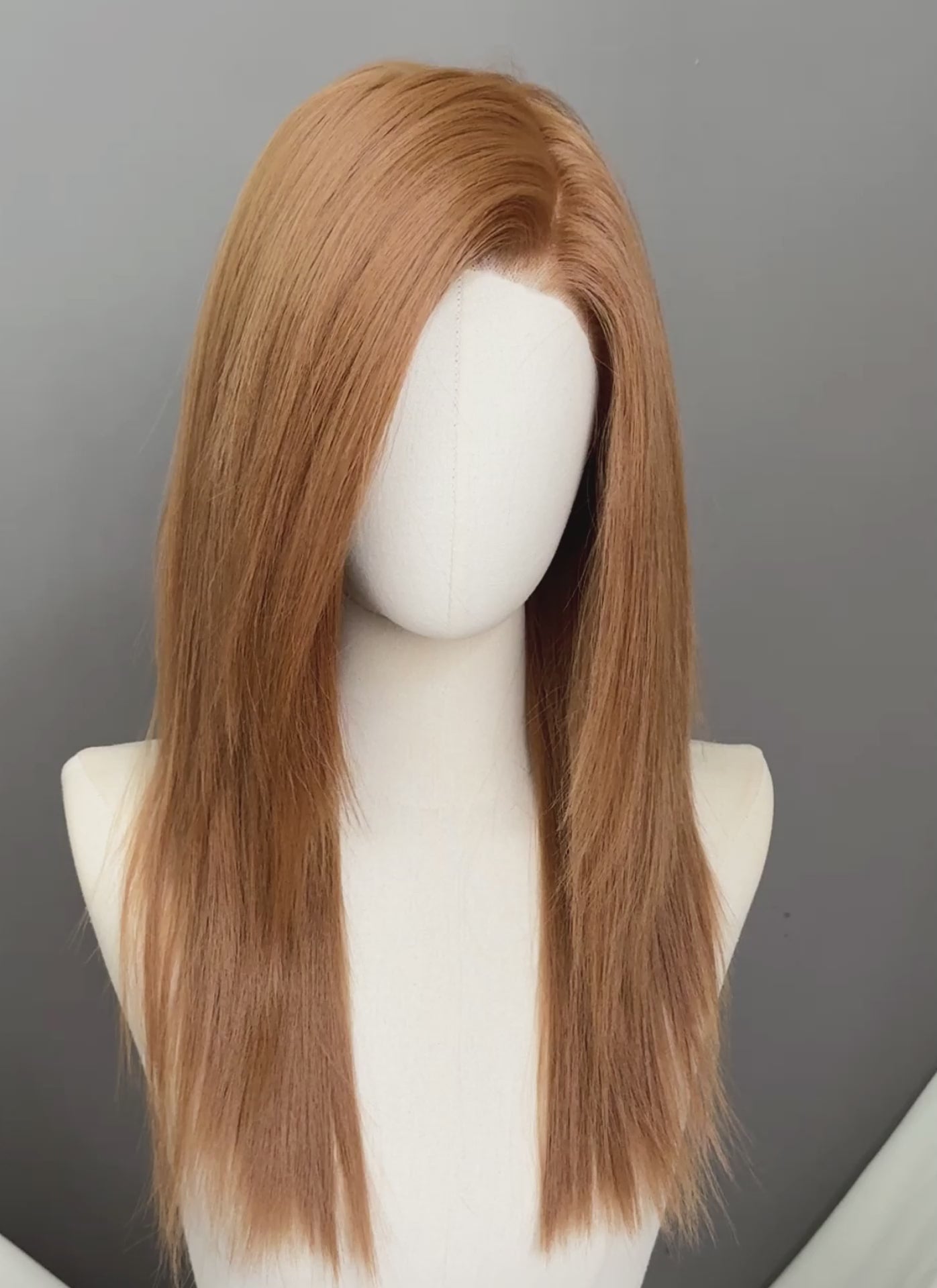 Ginger Straight 13" x 6" Lace Top Kanekalon Synthetic Hair Wig LFS034A