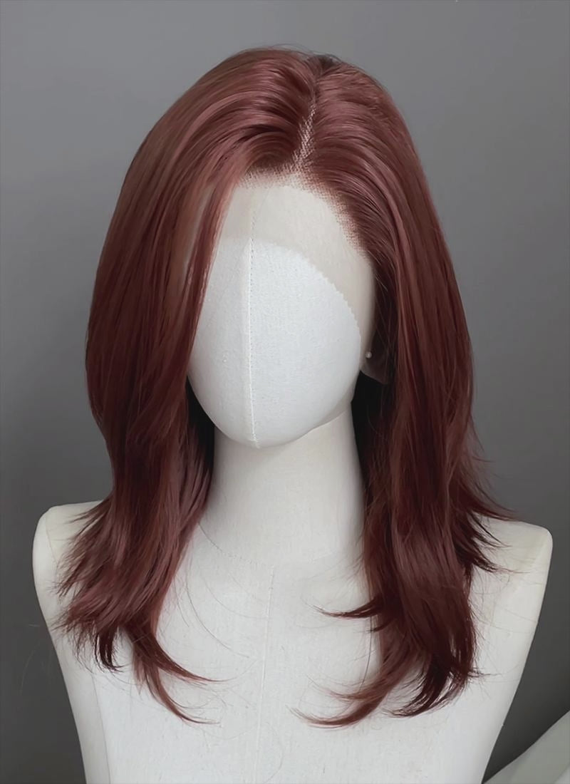 Brown Straight Lace Front Synthetic Wig LW4073