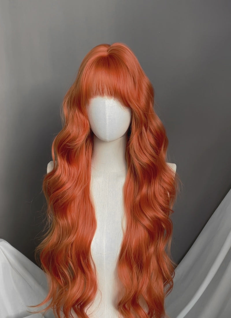 Ginger Wavy Synthetic Hair Wig NS614