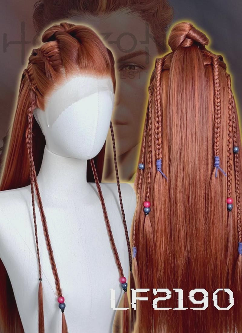 Horizon Aloy Mixed Ginger Braided Lace Front Synthetic Wig LF2190