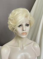 Light Blonde Wavy Lace Front Synthetic Hair Wig LF8018