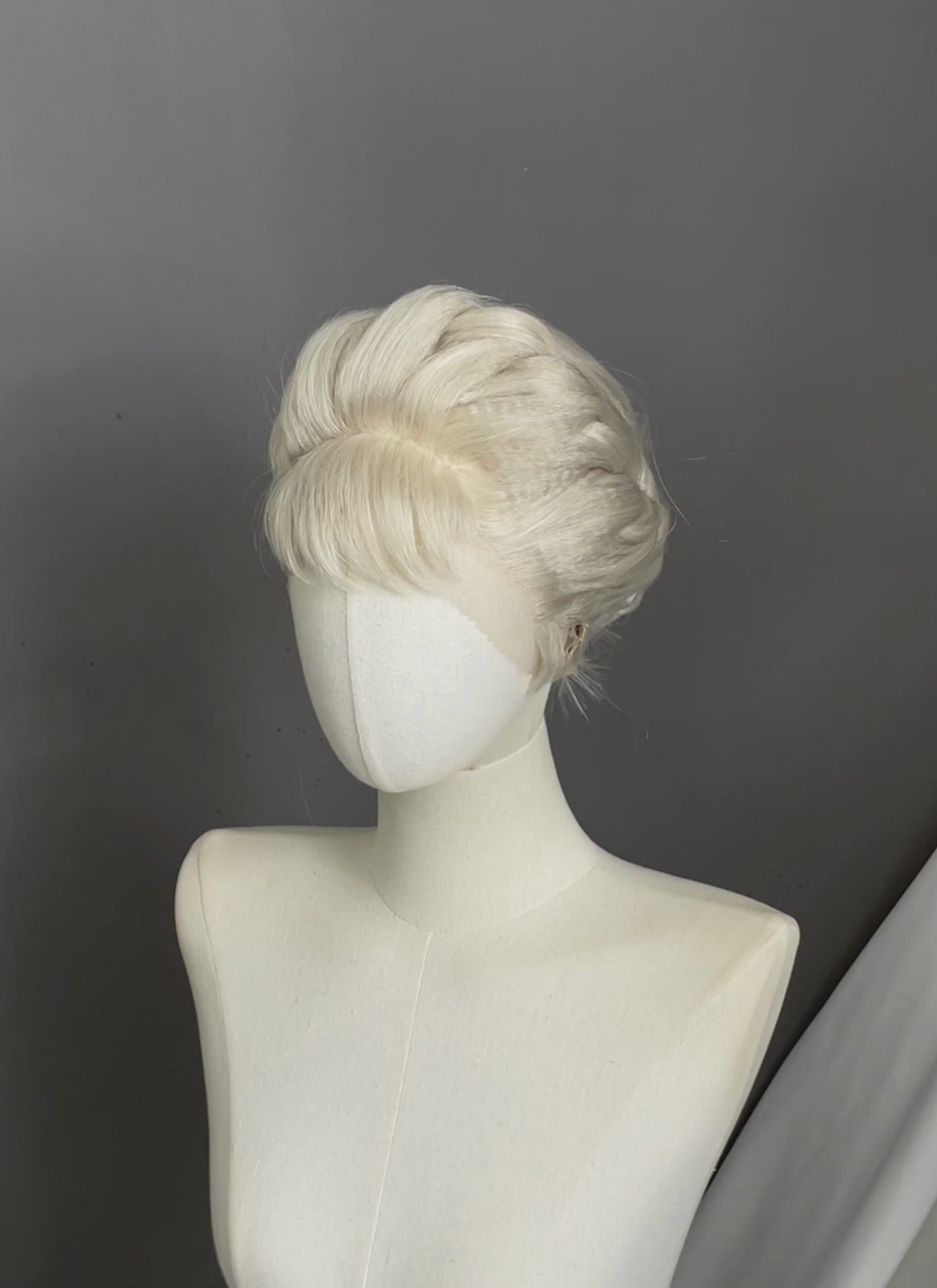 Frozen Elsa Pastel Ash Blonde Braided Lace Front Synthetic Wig LF2186