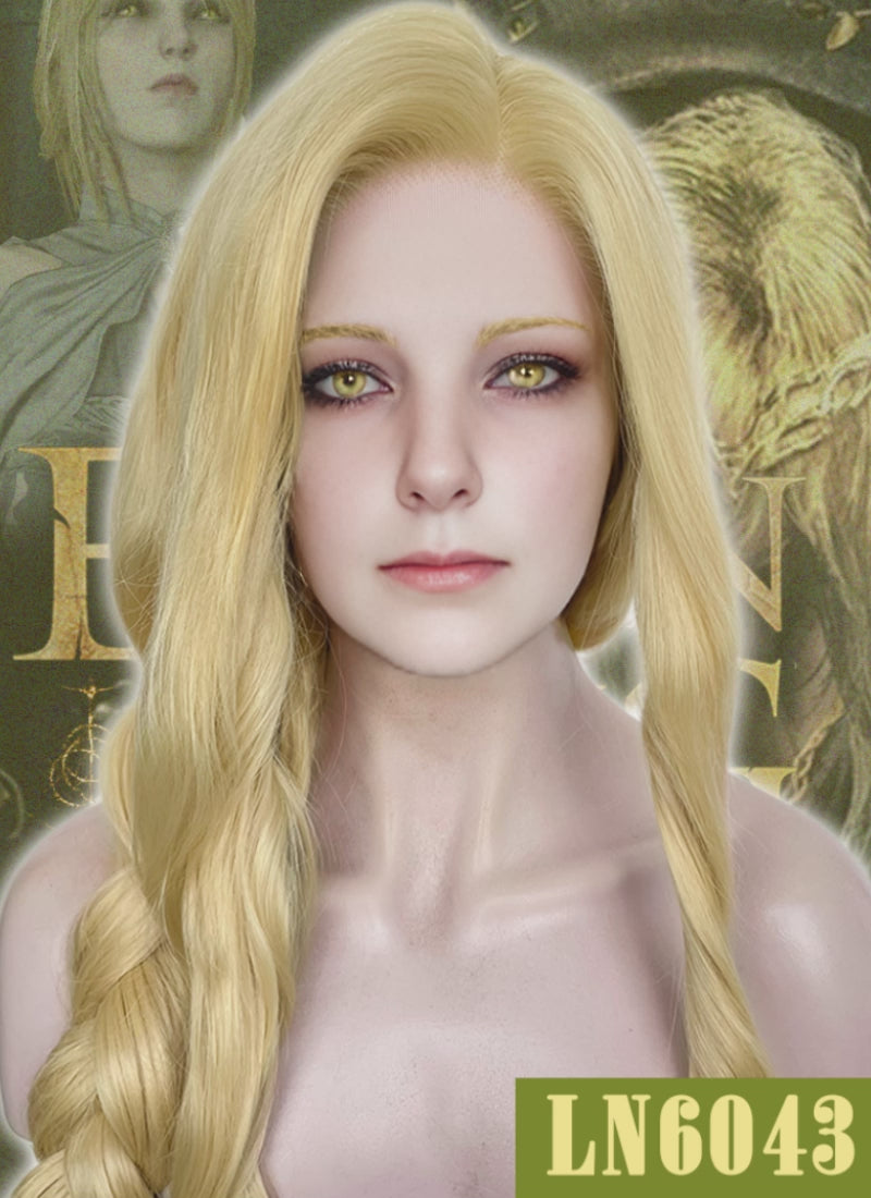 Elden Ring Queen Marika Golden Blonde Wavy Lace Front