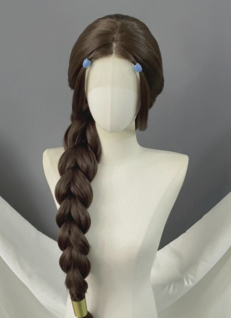 Avatar: The Last Airbender Katara Brunette Braided Lace Front Synthetic Wig LF2229
