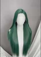 Green Straight Lace Front Synthetic Wig LW4056
