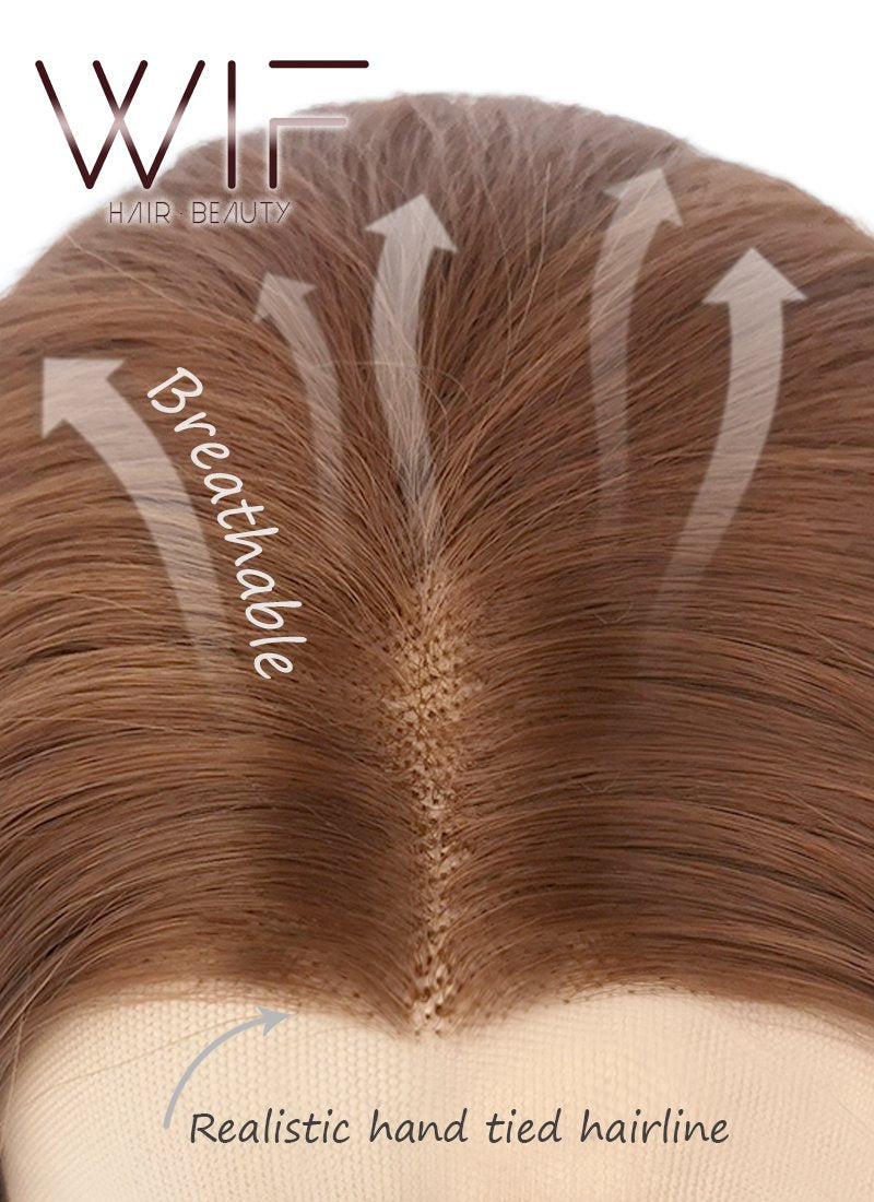 Straight White Lace Front Synthetic Wig LF387