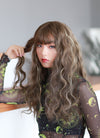 Brunette Mixed Blonde Curly Synthetic Wig NS034