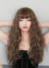 Brunette Mixed Blonde Curly Synthetic Wig NS034