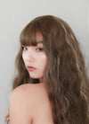 Brunette Mixed Blonde Curly Synthetic Wig NS034