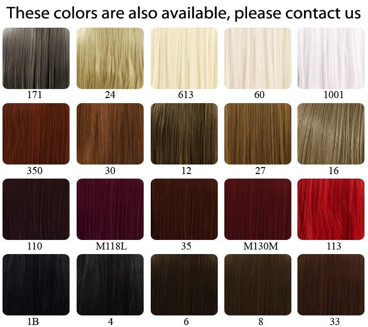 18" / 28" / 39" Heat Resistant Synthetic Sewn Hair Weft