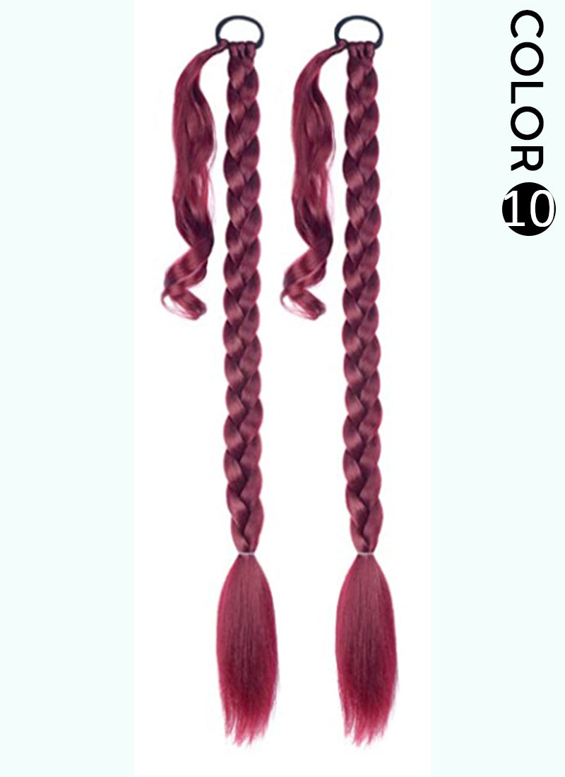 30" Festival Elastic Band Braid Synthetic Hair Ponytail Extension FP071