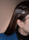 Rhinestone Decor Hair Clip ( 1 Pair )