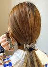 Bow Knot Rhinestone Decor Hair Tie