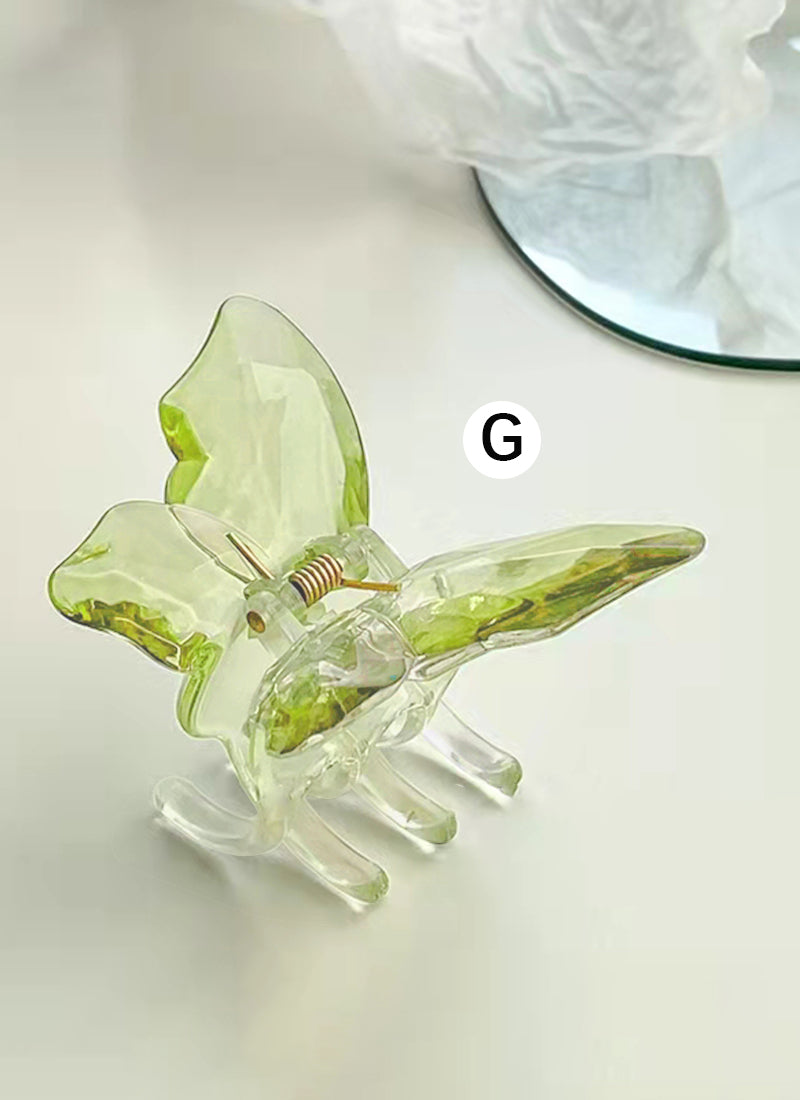Clear Butterfly Hair Claw
