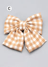 Barbie Plaid Hair Bow Knot Clip FS075